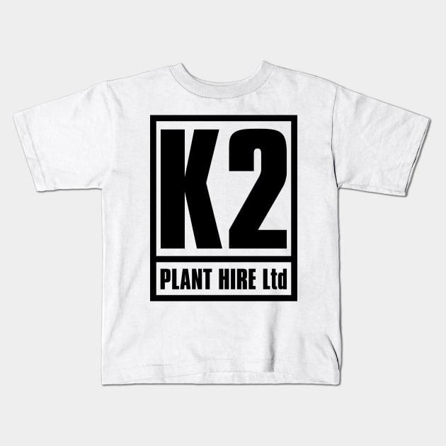 K2 Plant Hire Ltd (transparent logo) Kids T-Shirt by Stupiditee